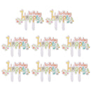 8pcs/Lot Children Kids Happy Birthday Party Cupcake Toppers Cake Bake Decor