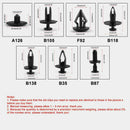 415Pcs Car Retainer Clips Plastic Fasteners Kit Clip Repair Tool Radio Pane Z7X4