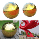 2 Pieces Durable Stainless Steel Gazing Ball, Hollow Ball Mirror Globe Polished