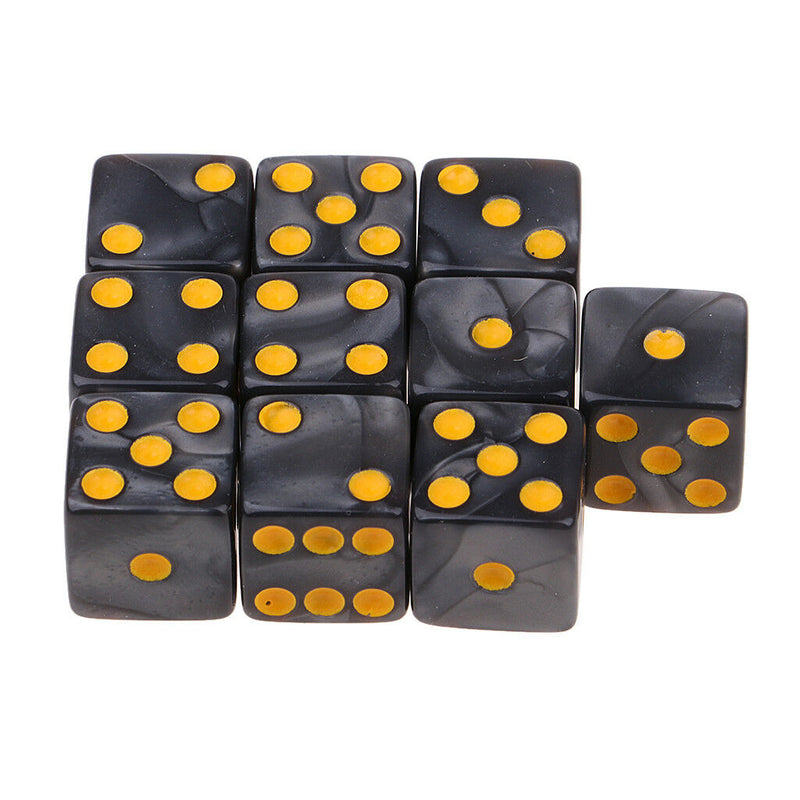 20Pcs/Pack Six Sided D6 Dice Die 16mm for Dungeons & Dragons Role Play Toys