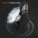 Hollowed Design Bicycle Saddle PU Leather Shock Absorption Thickened Base