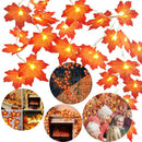 Christmas Maple Leaves Garland LED Fairy String Light (Yellow 4m 40 LED) A