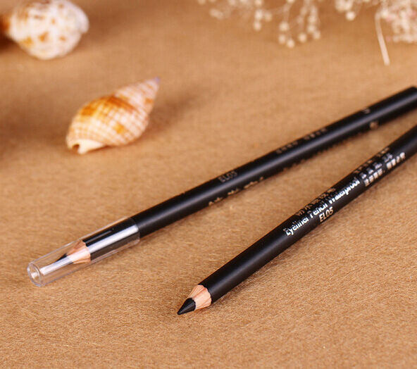 2Pcs EyeLiner Smooth Black Waterproof Cosmetic Beauty Makeup Eyeliner Pencil _AU