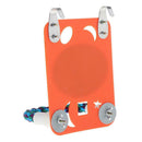Parakeet Large Mirror Bird Mirror with Colorful Rope Perch Orange Hanging