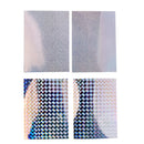 4Pcs Reflective Holographic Scales Prism Film Fishing Lure Tape 3.9" x 2.9"