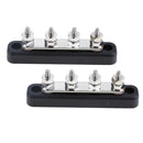 2pcs 4-gang Power Distribution Bus Bars 4x6mm Studs 100A for Auto Car Marine