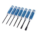 7 Pieces High Quality Screwdriver Set Screw Drivers Phillips Screwdriver Blue