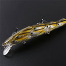 Shoal Type Minnow Hard Baits 11.5cm 15.7g Fishing Lure Wobbler Feather Hook BX