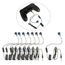 8pcs Portable 3.5mm Jack Single Earphone 4ft Earbud Earplug for Sony PS4