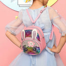 Shoulder Backpacks Girls Cute Animal Decor Messenger Rucksack (Multicolor)
