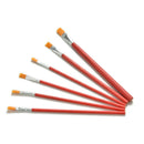 6X Nylon Hair Artist Water Colour Acrylic Oil Painting Paint Brush Set Supply OZ