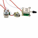 Electric Guitar Wiring Kit 1 Volume 1 Tone 3 Toggle Switch 500K Pots Jack 1 O9D9