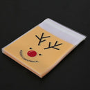 5X(Elk Self Adhesive Christmas Cookie Cellophane Gift Treat Candy Bags Pac U3N4)