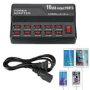 10Ports Fast USB Charging Station Power Adapter Wall Travel Desktop Charger N Bj