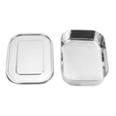 Stainless Steel Square Lunch Box Bento Food Picnic Storage Container Travel