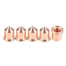 5pcs 220816 Metal Plasma Cutter Consumables Tip Nozzle Electrode Nozzle