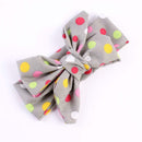 7pcs Kid Baby Girl Headbands Lovely Dot Print Headwrap Big Bowknot Headwear