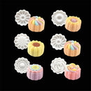6 Style Stamps 50g Round Flower Moon Cake Mold Mould White Set Mooncake Decor FT