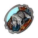 Novelty Bear Shape Belt Buckle Metal Painting Classic Women Multicolor