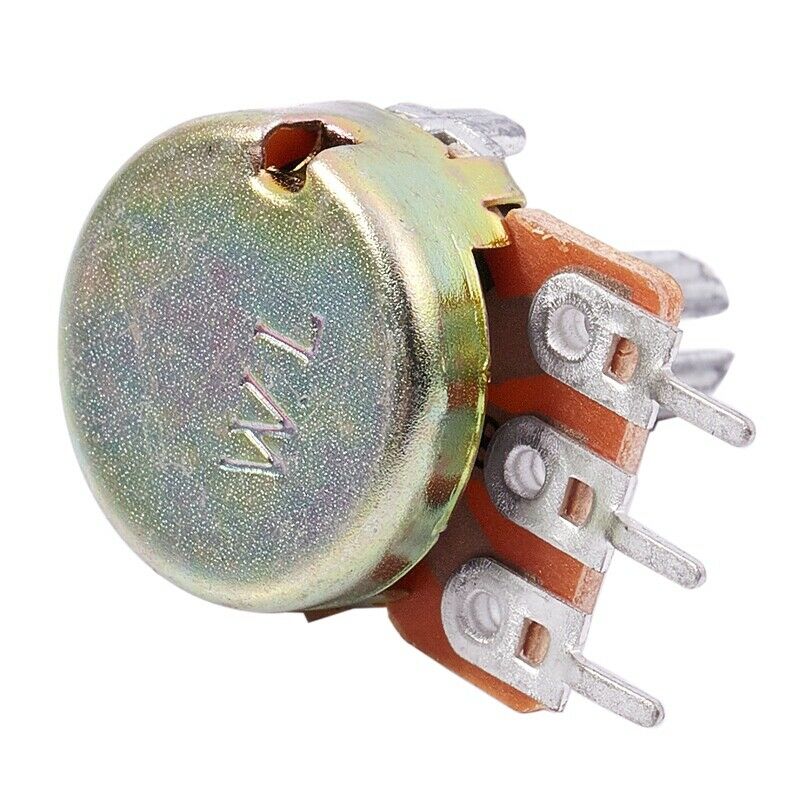 1M Ohm Single Linear Taper 3 Pins Rotary Potentiometers Pots 5 Pcs W6T6