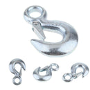 4 x 2 Tons Eye Sling Winch Hook w/ Clevis Safety Latch for Hoist Sling Winch