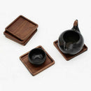 Wood Drink Coaster Tea Coffee Cup Mat Table Heat Resistant Round Drink Mats M8R2
