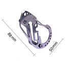 Multi Tool Key Holder Wrench Quickdraw Carabiner Stainless With Bottle Opener Gw