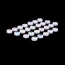 200 pcs 7 mm Colorful Round Spacer Beads with Colored Letters F9P6