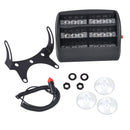18 LED Car Dash Windshield Emergency Warning Strobe Red White Flash Light Lamp