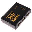 4K*2K 3in 1out HDMI Switch Hub Splitter TV Switcher Ultra HD for HDTV PC