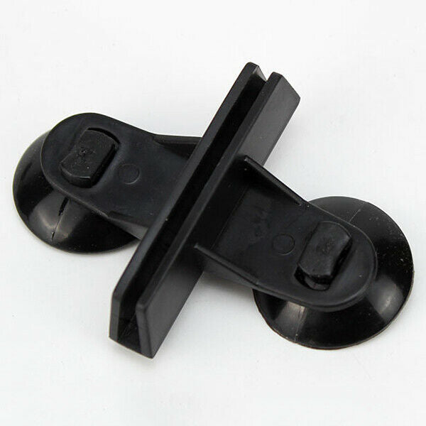 Aquarium Fish Tank Plastic Sucker Clip Divider Sheet Holder Black 10 pcs N6X9