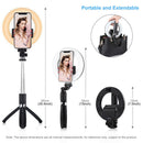 6.3inch With Tripod Stand Live Broadcast USB Selfie LED Ring Lights Phone Holder
