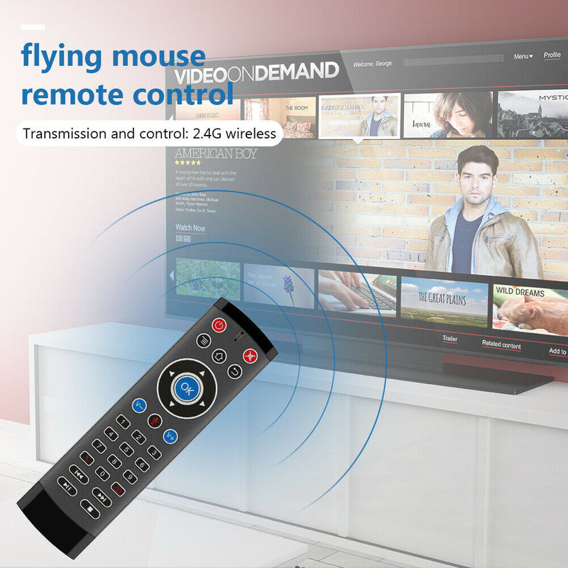 T1 Pro 2.4G Wireless Air Mouse Gyro Remote Control Voice for Android TV Box A