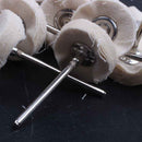 21mm Dia Cotton Polishing Metal Shank Brush Wheel 20 Pcs H4G9