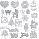 5pcs Metal Cutting Stencil Embossing Die Scrapbooking DIY Craft-Heart Circle