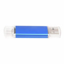Memory 16GB USB drive OTG + mini USB Flash Drive for Notebook Blue