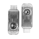 2Pcs Led Door Welcome Round Sign Light Decorative Projection Lamp For Audi