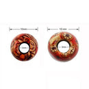 100X Round Wooden Spacer Beads 12mm Hair Ring Jewelry Making Findings DIY Crafts