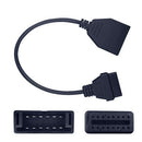 2pcs 12Pin OBD1 to 16 Pin OBD2 Convertor Connector Adapter Cable For Chevrolet