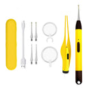 USB LED Flashlight Earpick Ear Cleaner Wax Removal Tool +Magnifier Style 3