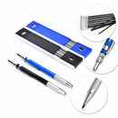 12x Leads 2mm Lead Automatic Draughting Mechanical Drafting Pencil Holder black~