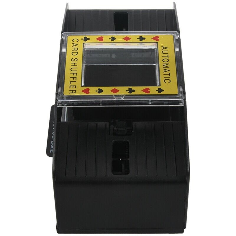 1-2 deck Plastic automatic Shuffler Black