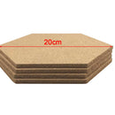 4Pcs Cork Board Wall Message Decoration Photo Background Home Wood Self