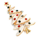 1X Fashion Elegant Diamond Christmas Tree Wedding Bridal Brooch Pin Rhinest