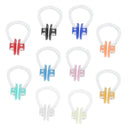 10 Count Swimming Nose Clip Plugs Swimmer Gear Equipment Assorted Color