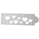 Hanging Heart Cake Stencil Fondant Designer Decorate Craft Cookie Baking Tool JR