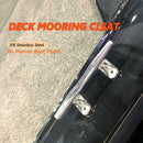 316 Stainless Steel Mooring Cleat Mirror Finish for Marine Boat Yacht 4/5/6 inch
