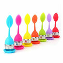 Tea Infuser - Set Of 7 Silicone Handle Stainless Steel Strainer Drip Tray I H2E2