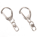 10Pcs/lot Polished Keyrings Keychain Split Ring Key Chains DIY Jewelry Making TE