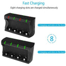 8 Slots Smart Intelligent Rechargeable Battery Charger for CR123A Battery A